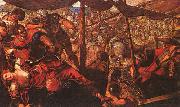 Jacopo Robusti Tintoretto Battle oil painting artist
